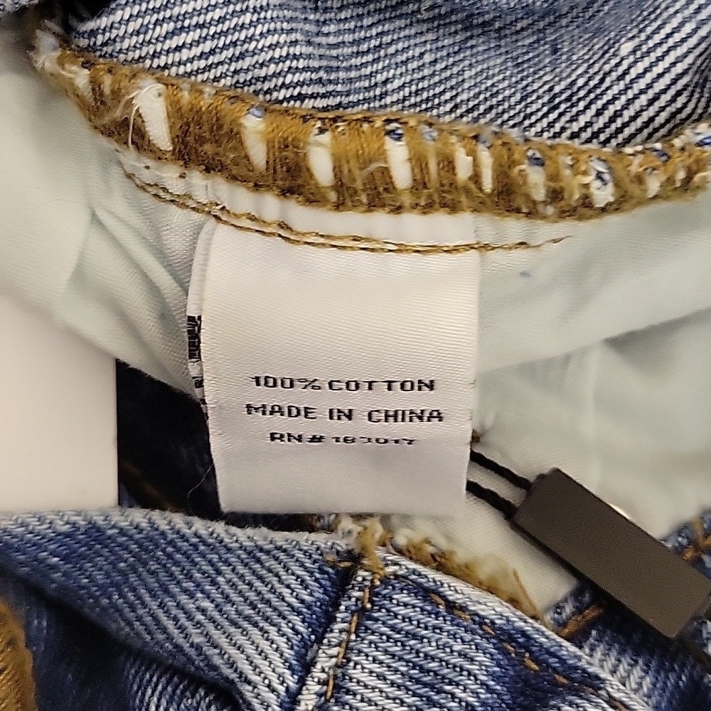 Princess Polly Classic Blue Distressed Women's Jeans sz 4. New school high waist - Picture 5 of 5